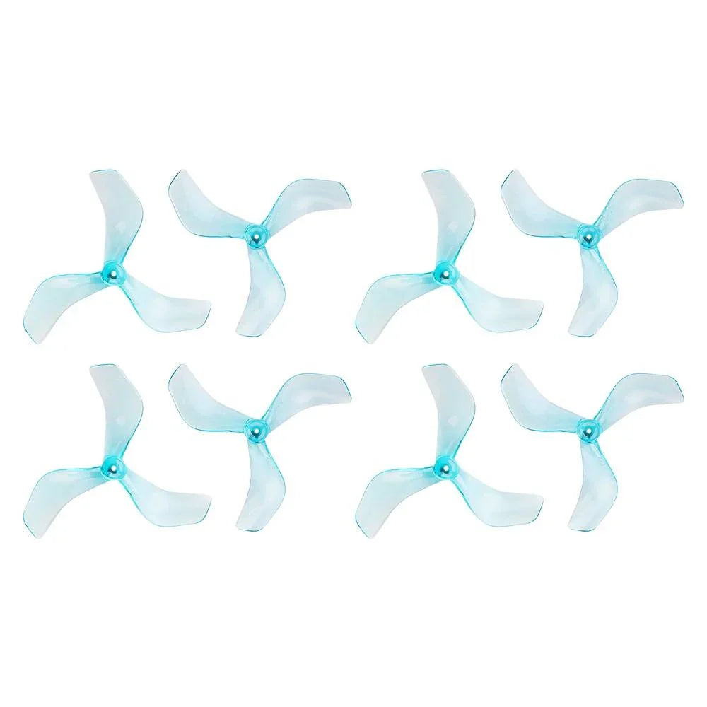 GEMFAN Prop Clear Blue Gemfan 2216 3-Blade Propeller (Set of 8) - 1.5mm