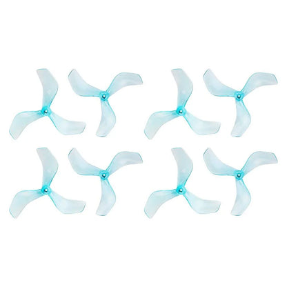 GEMFAN Prop Clear Blue Gemfan 2216 3-Blade Propeller (Set of 8) - 1.5mm