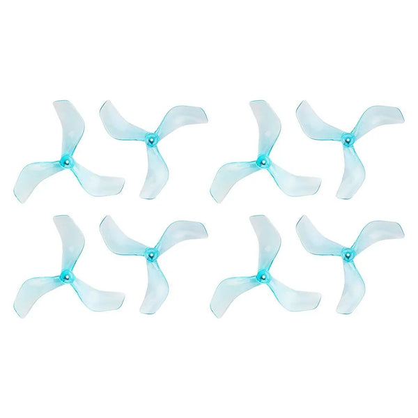 GEMFAN Prop Clear Blue Gemfan 2216 3-Blade Propeller (Set of 8) - 1.5mm