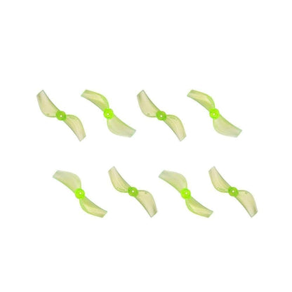 GEMFAN Prop Radioactive Yellow Gemfan 35MMS 2-Blade Propeller (Set of 8) - 1mm Shaft