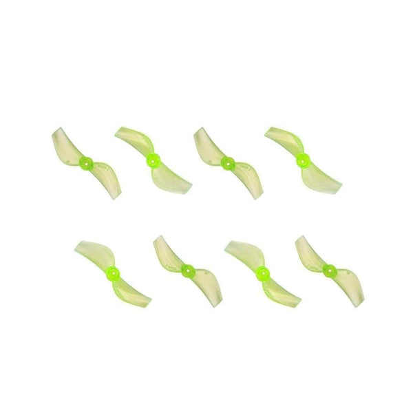GEMFAN Prop Radioactive Yellow Gemfan 35MMS 2-Blade Propeller (Set of 8) - 1mm Shaft