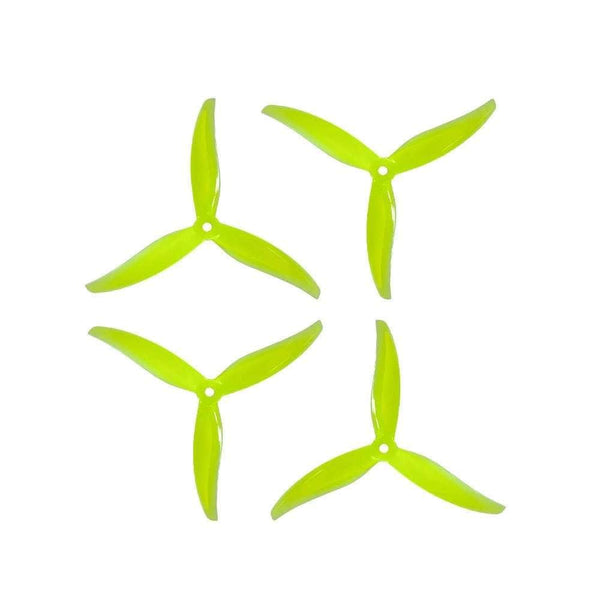 GEMFAN Prop Neon Yellow Gemfan Proxy 5127.5 3-Blade Propeller (Set of 4)