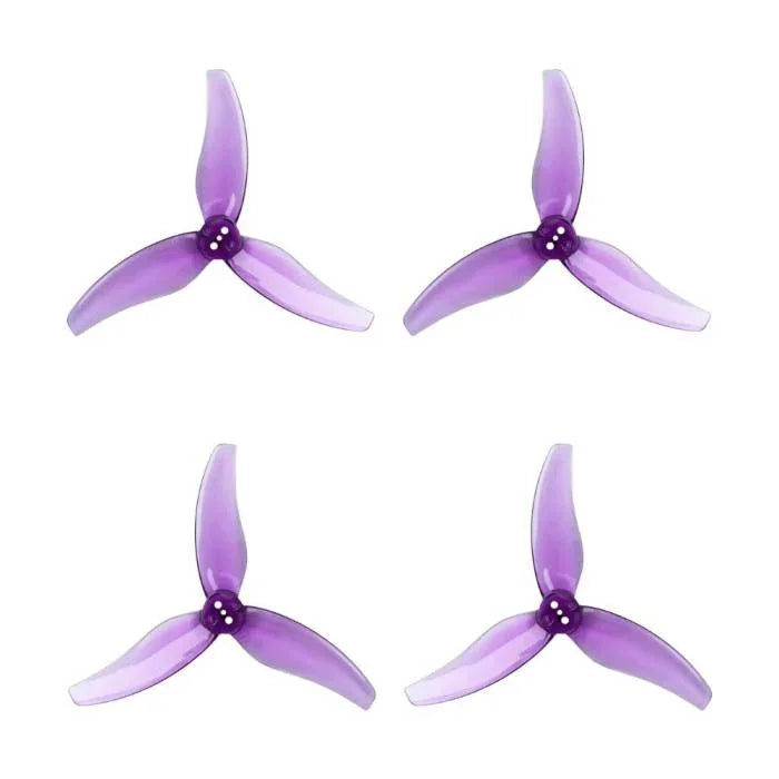 GEMFAN Prop Clear Purple Gemfan Hurricane 3630 3-Blade Propeller (Set of 4) -1.5mm