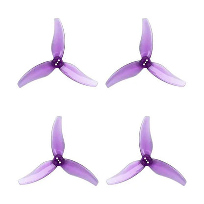 GEMFAN Prop Clear Purple Gemfan Hurricane 3630 3-Blade Propeller (Set of 4) -1.5mm
