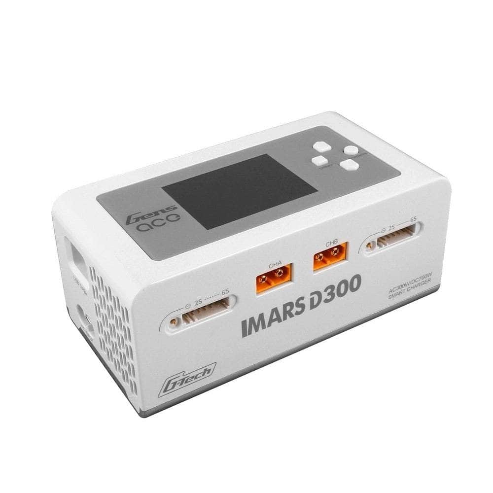 Gens Ace Charger Gens Ace iMars D300 G-Tech AC/DC 300W/700W 1-6S 16A LiPo Charger - White - XT60