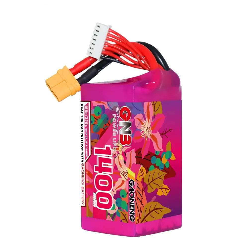 Gnb R64 Gaoneng GNB 22.2V 6S 1400mAh 160C LiPo Battery - XT60 – RaceDayQuads