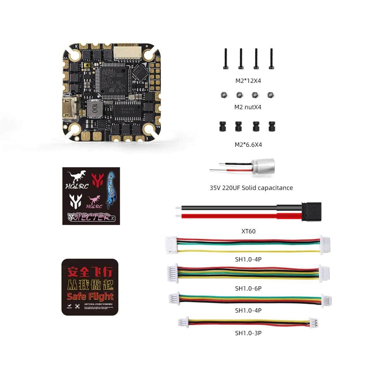Aio Rms Controller HGLRC SPECTER F722 4-6S AIO Whoop/Toothpick Flight Controller (w/ 40A ...