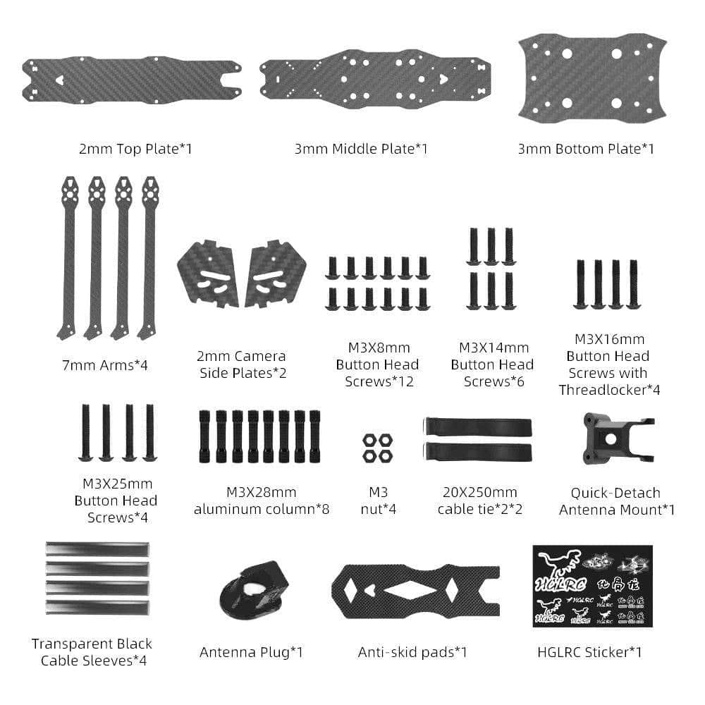 HGLRC Frame HGLRC MY10 10" LR Frame Kit