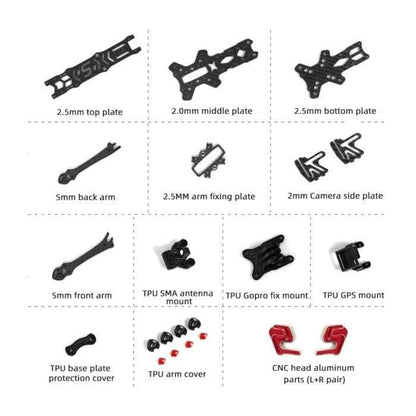 HGLRC Frame HGLRC Sector D5 O3 5" Freestyle Frame Kit