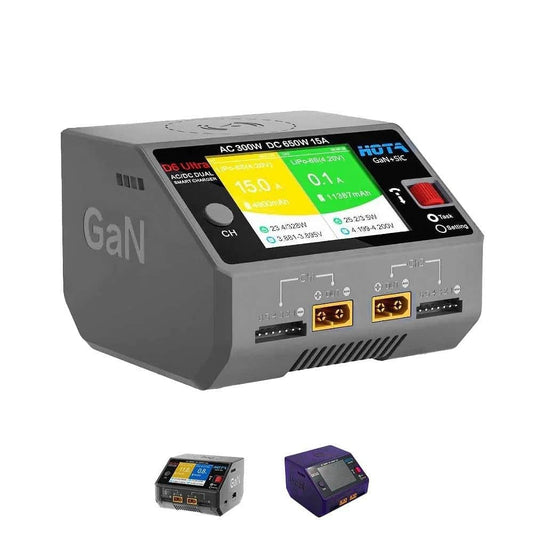 HOTA Charger HOTA D6 Ultra GaN AC/DC Dual Channel Smart Charger