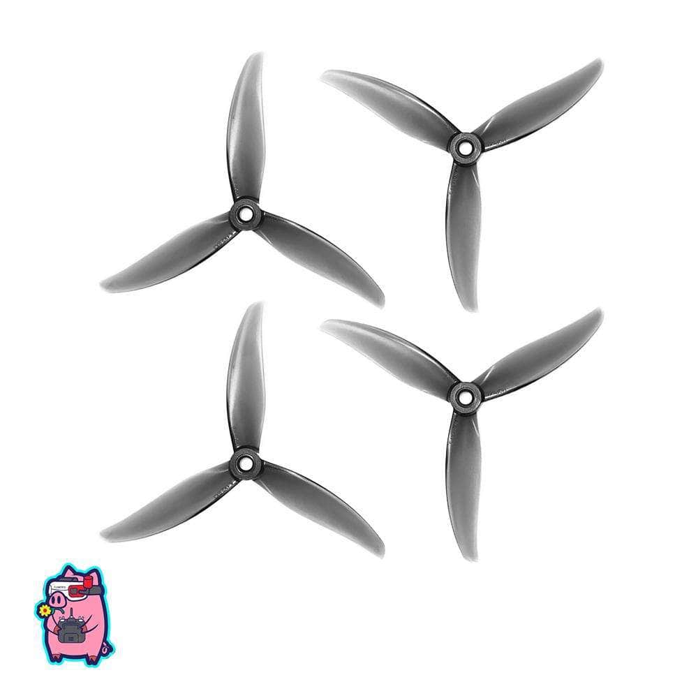 HQPROP Prop Gray HQProp FlowerPig R29V3 3-Blade Propeller (Set of 4)