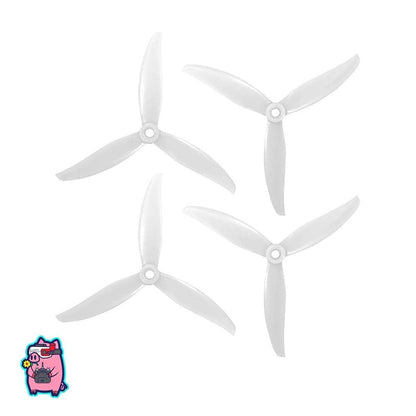 HQPROP Prop White HQProp FlowerPig R29V3 3-Blade Propeller (Set of 4)