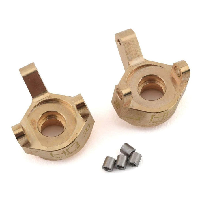 HRASXTF21H, Hot Racing Axial SCX24 Brass Front Steering Knuckle (2)