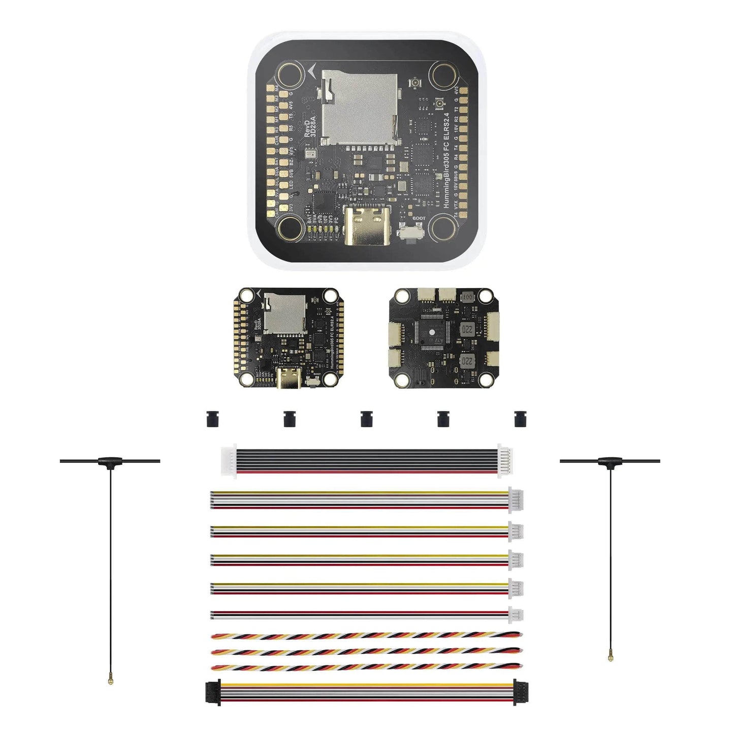 NewBeeDrone Drone FC+ESC Hummingbird 305 Flight Controller F722 ICM42688 with Diversity ELRS 2.4 Receiver 30x30