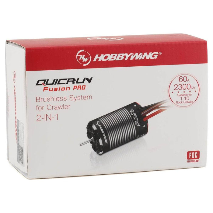 HWI30120402, Hobbywing QuicRun Fusion Pro FOC 2-in-1 ESC & Motor System (2300Kv)