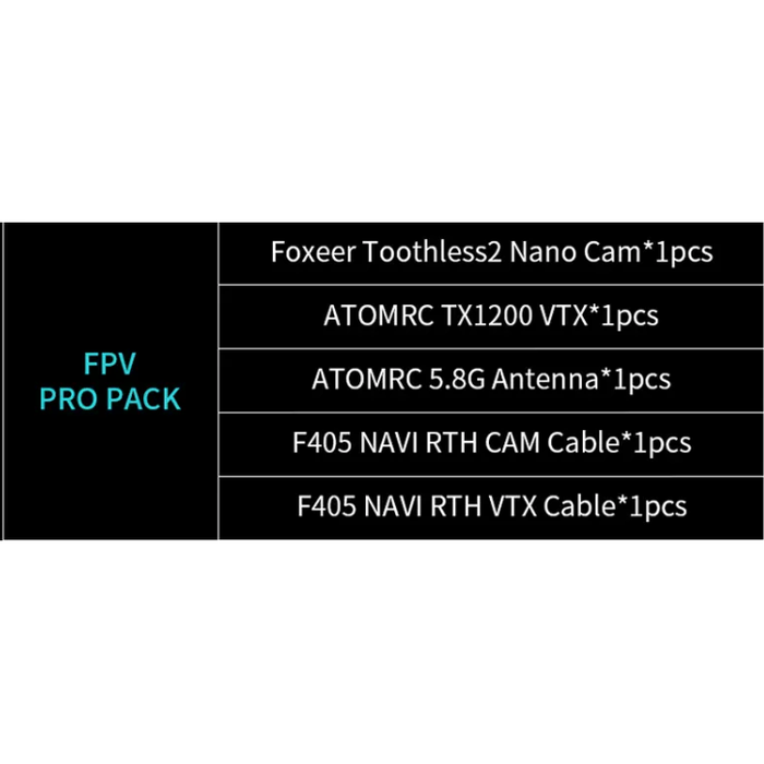 AtomRC RTH Dolphin V1.1 FPV Fixed Wing - Pro FPV Version - Black