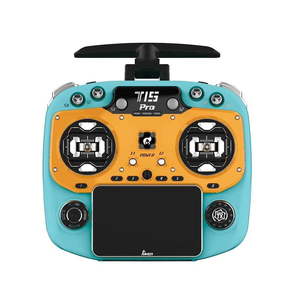 JUMPER RC TX Cyan/Orange Jumper T15 Pro Radio Transmitter w/ Hall Gimbals - ELRS 2.4GHz