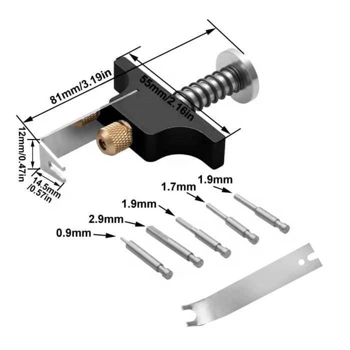 GETFPV Tool Mini Propeller Remover Tool - Black