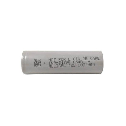 Molicel Battery Molicel P50B 21700 5000mAh 60A 3.7V Li-Ion Battery (2pcs)