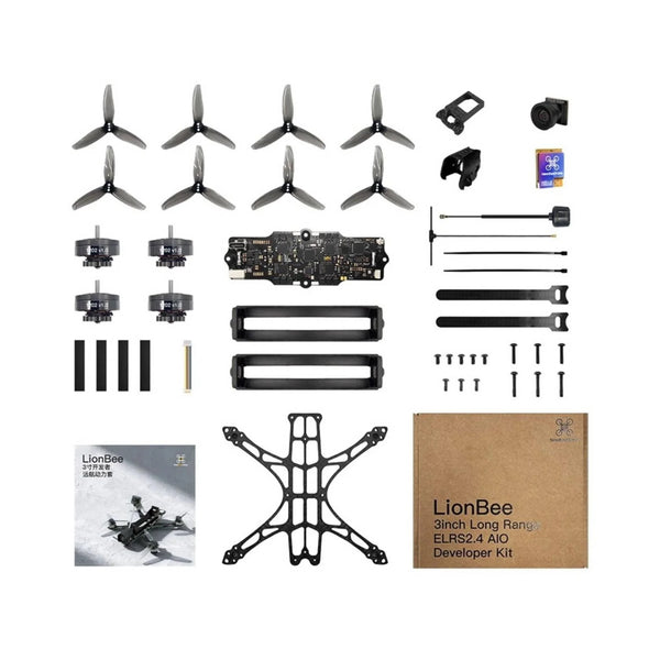 NEWBEEDRONE FPV Drones BNF & RTF NewBeeDrone LionBee 3" LR DIY Drone Developer Kit - ELRS 2.4GHz