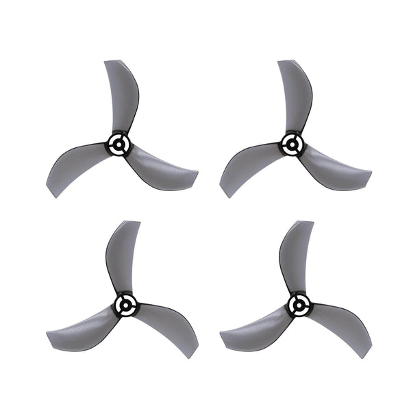 NEWBEEDRONE Prop Black NewBeeDrone Azi Tri-Blade 40mm Micro/Whoop Prop 8 Pack (1mm Shaft) - Choose Your Color