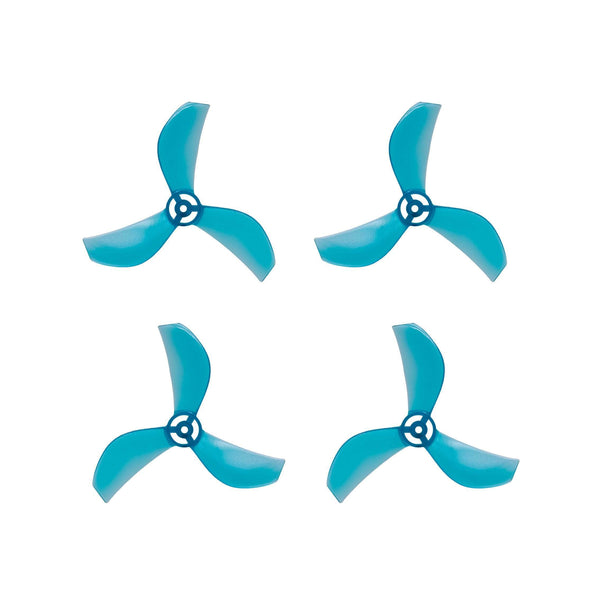 NewBeeDrone Drone Propellers Teal NewBeeDrone Azi (Tri Blade) Micro Propellers 31mm - 0.8mm Shaft (Set of 4)