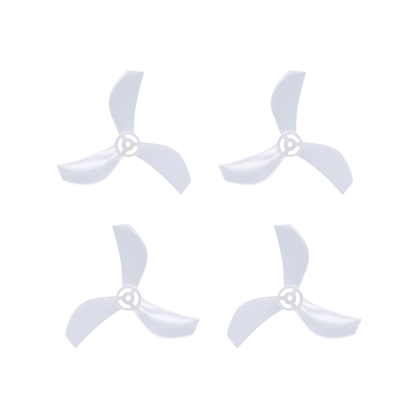 NewBeeDrone Drone Propellers Clear NewBeeDrone Azi (Tri Blade) Micro Propellers 31mm - 1.0mm Shaft (Set of 4)