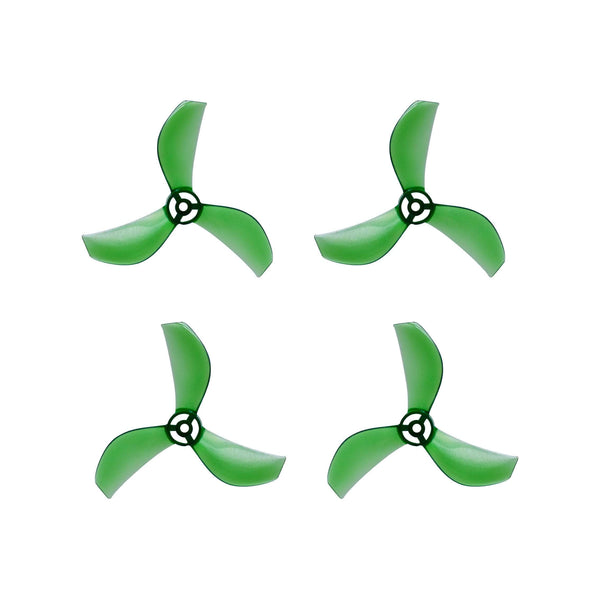 NewBeeDrone Drone Propellers Jade Green NewBeeDrone Azi (Tri Blade) Micro Propellers 31mm - 1.0mm Shaft (Set of 4)