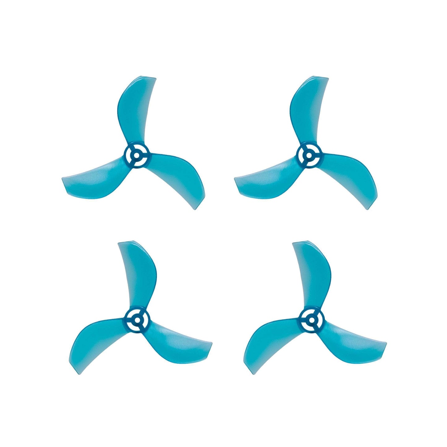 NewBeeDrone Drone Propellers Teal NewBeeDrone Azi (Tri Blade) Micro Propellers 31mm - 1.0mm Shaft (Set of 4)