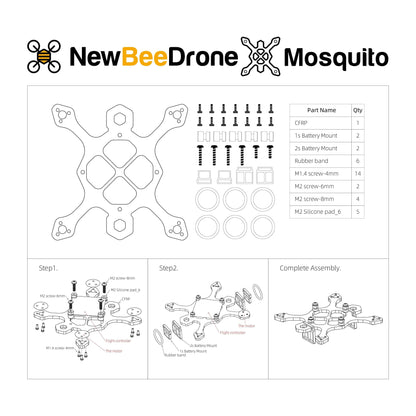 NewBeeDrone Drone Frames NewBeeDrone Mosquito Frame