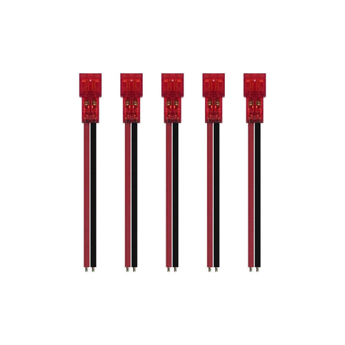 NEWBEEDRONE Hardware NewBeeDrone Nectar Pigtail Connector Gold Plated Solid Pin PH2.0 26AWG 45mm Red Battery Lead - 5 Pack