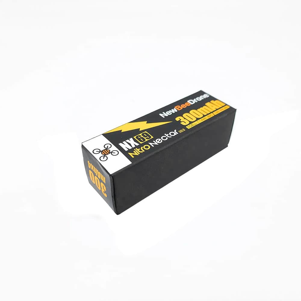 NEWBEEDRONE Battery NewBeeDrone Nitro Nectar 300mAh 1S 80C HV LiPo Battery (4 Pcs) - NX69