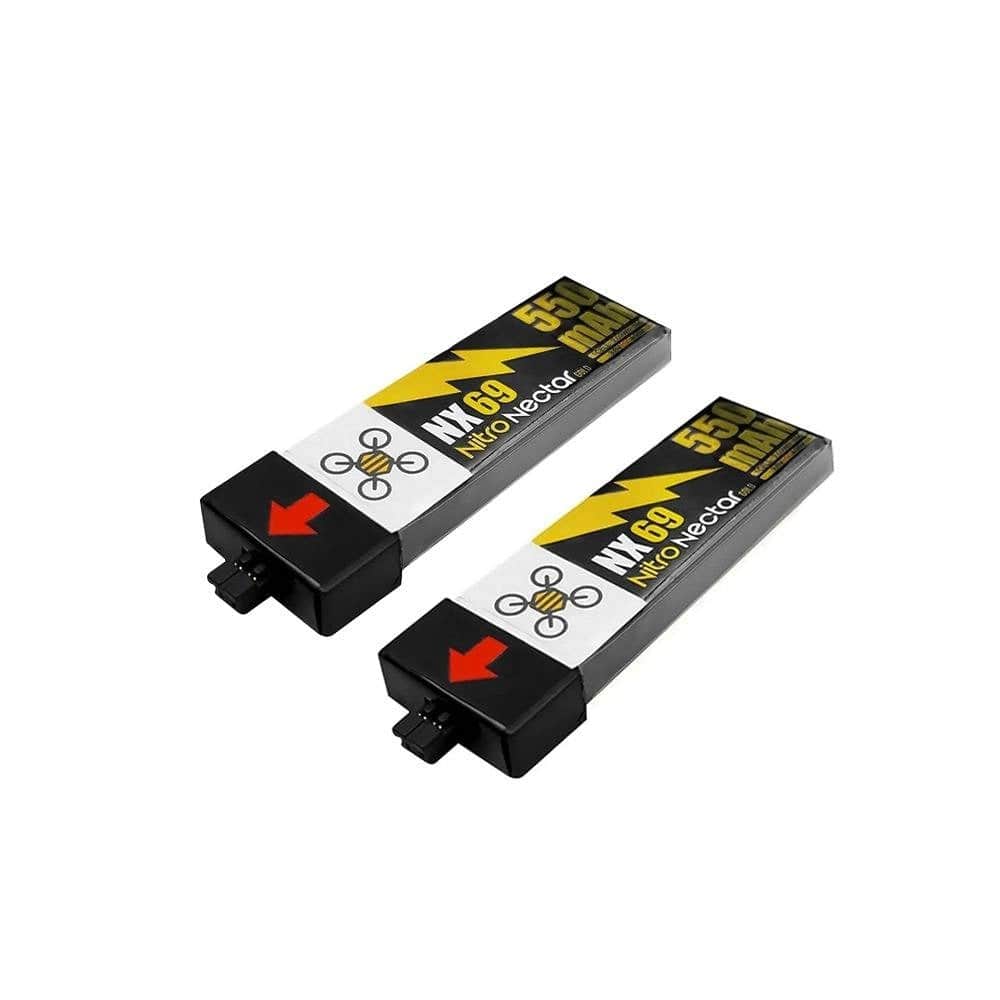 NEWBEEDRONE Battery NewBeeDrone Nitro Nectar 550mAh 1S 80C HV LiPo Battery (2pcs) - NX69