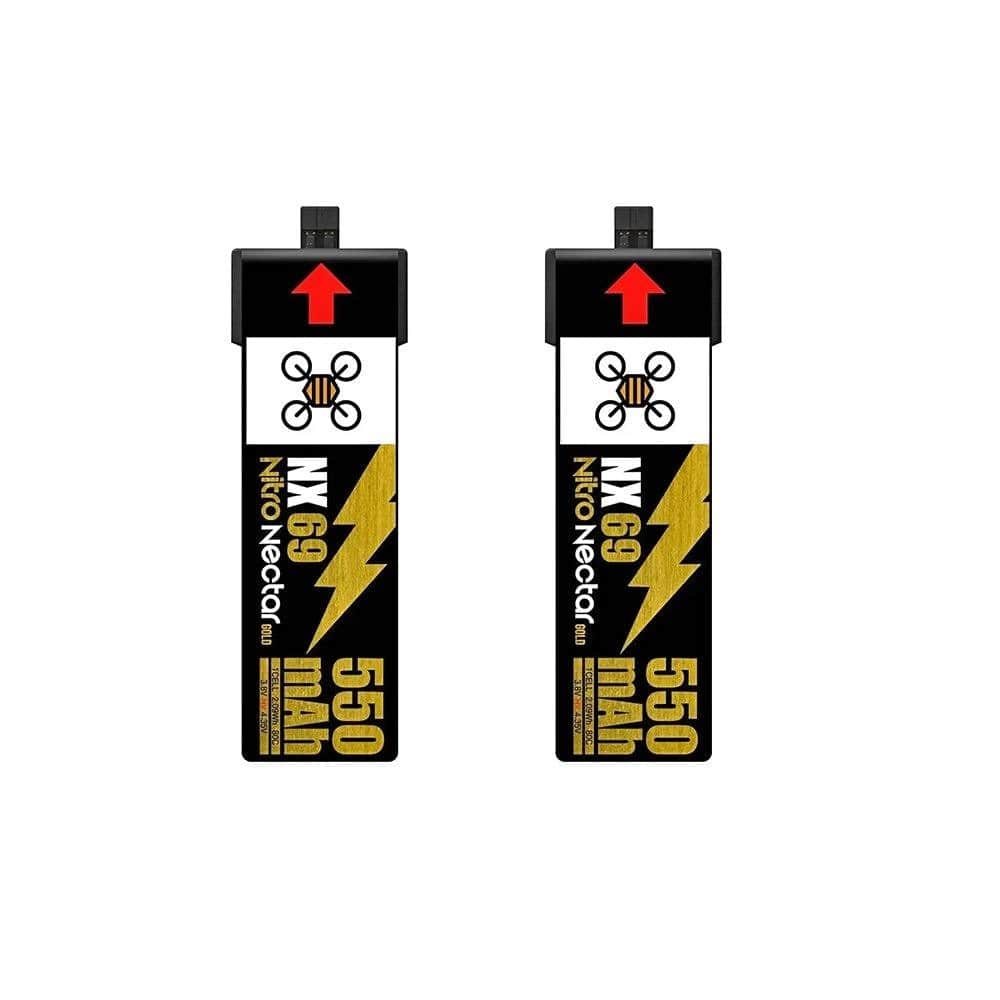 NEWBEEDRONE Battery NewBeeDrone Nitro Nectar 550mAh 1S 80C HV LiPo Battery (2pcs) - NX69