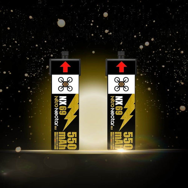 NEWBEEDRONE Battery NewBeeDrone Nitro Nectar 550mAh 1S 80C HV LiPo Battery (2pcs) - NX69