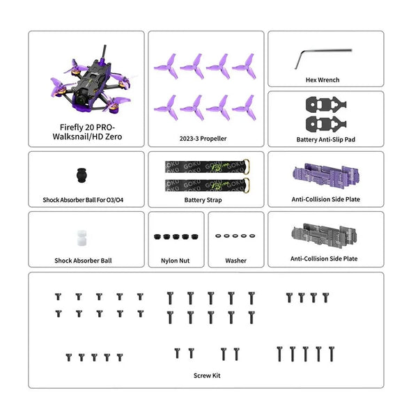 FLYWOO FPV Drones BNF & RTF (PRE-ORDER) Flywoo Firefly 20 Pro BNF Drone w/ HDZero