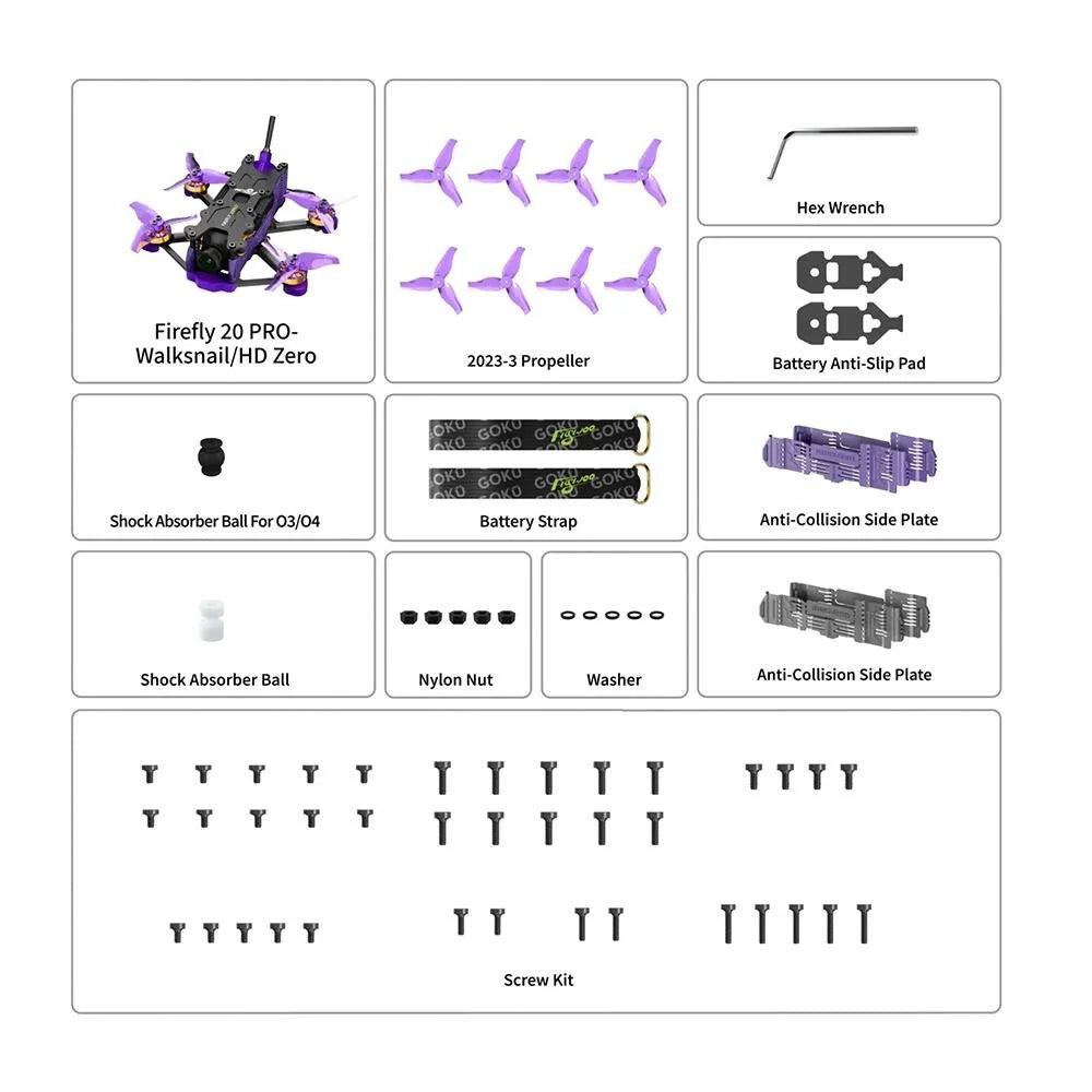 FLYWOO FPV Drones BNF & RTF (PRE-ORDER) Flywoo Firefly 20 Pro BNF Drone w/ Walksnail