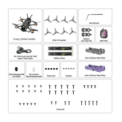 FLYWOO FPV Drones BNF & RTF (PRE-ORDER) Flywoo Firefly 25 Mini BNF Drone w/ DJI O4 Pro