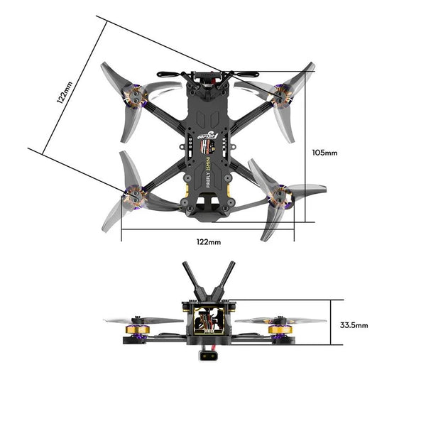 FLYWOO FPV Drones BNF & RTF (PRE-ORDER) Flywoo Firefly 25 Mini BNF Drone w/ DJI O4 Wide