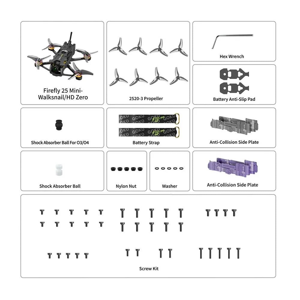 FLYWOO FPV Drones BNF & RTF (PRE-ORDER) Flywoo Firefly 25 Mini BNF Drone w/ HDZero