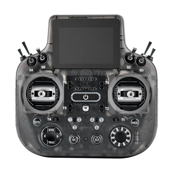HOBBYPORTER RC TX Transparent Charcoal (PRE-ORDER) RadioMaster GX15 Max Radio Controller - ELRS 2.4GHz M2