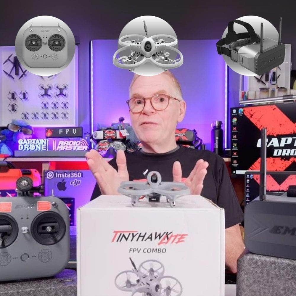 EMAX FPV Drones BNF & RTF (PREORDER) EMAX Tinyhawk Lite FPV Drone RTF Kit w/ Goggles and Radio