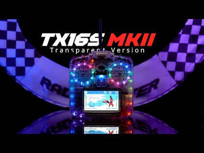 RadioMaster TX16S MKII EdgeTX RC Transmitter w/ V4.0 Hall Gimbals - MCK RGB Transparent Edition - ELRS 2.4GHz