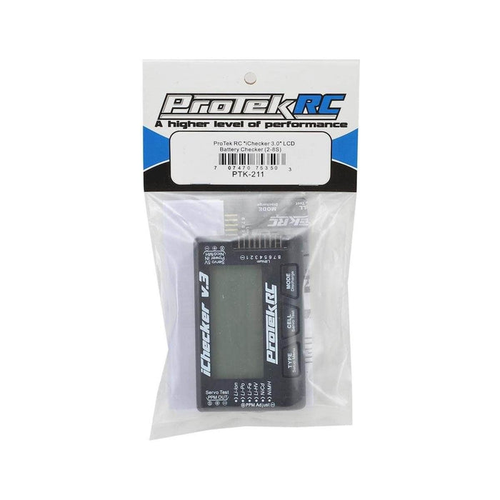 PTK-211, ProTek RC "iChecker 3.0" LCD LiPo Battery Cell Checker (2-8S)