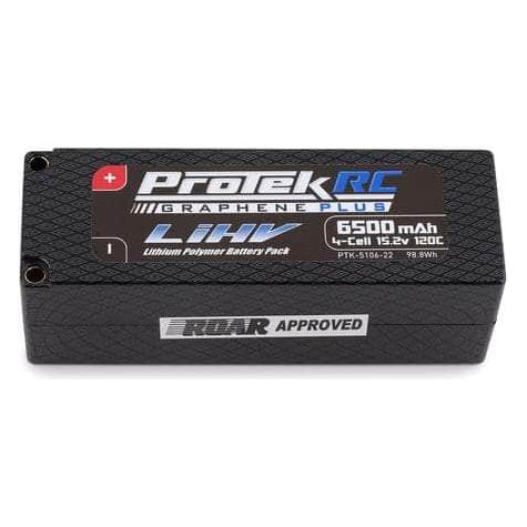 PTK-5106-22, ProTek RC 4S 120C Low IR Si-Graphene + HV LiPo Battery (15.2V/6500mAh) w/5mm Connector (ROAR Approved)