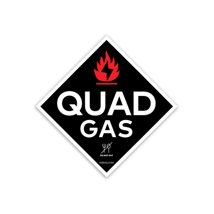 Quad Gas Logo Sticker