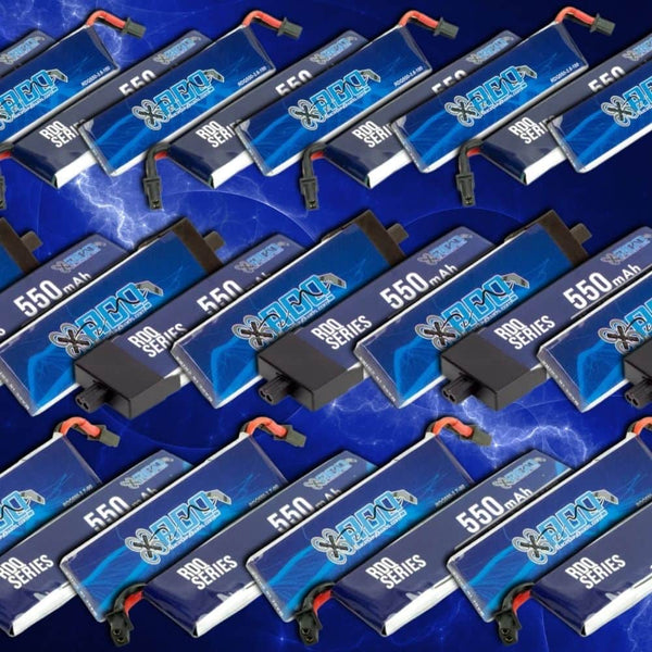 GNB Batteries RDQ Series 3.7V 1S 550mAh 90C LiPo Whoop/Micro Battery w/ Plastic Head - A30