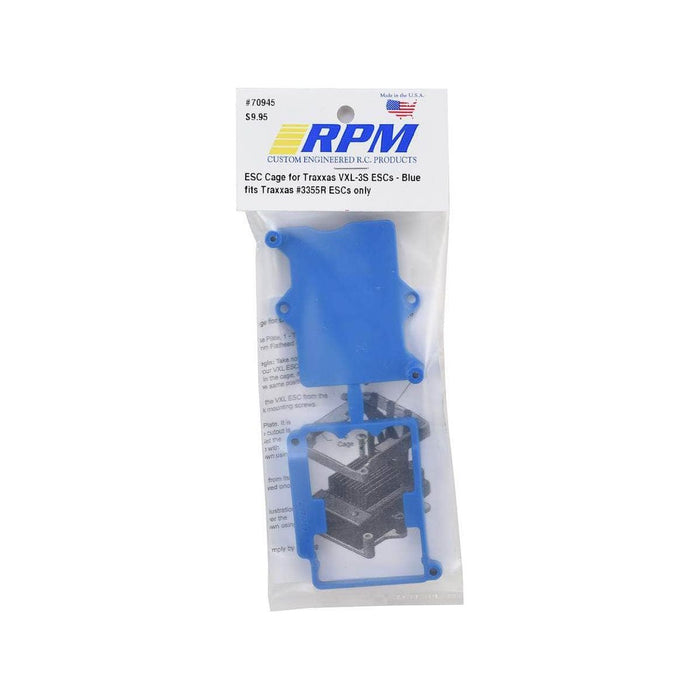 RPM70945, RPM Traxxas #3355R VXL-3S ESC Cage Protector (Blue)