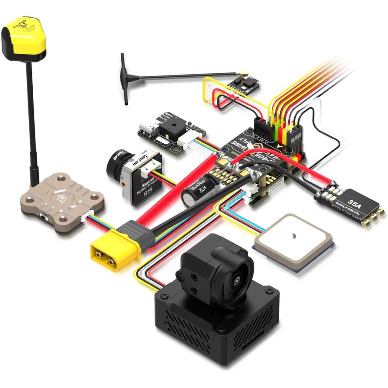 Wing Controller SpeedyBee F405 WING APP Mini 2-6S Fixed Wing Flight Controller ...