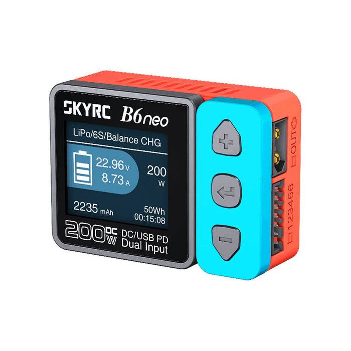 SkyRC B6 Neo 200w 10A 1-6S DC Smart Charger XT60 - Choose Color